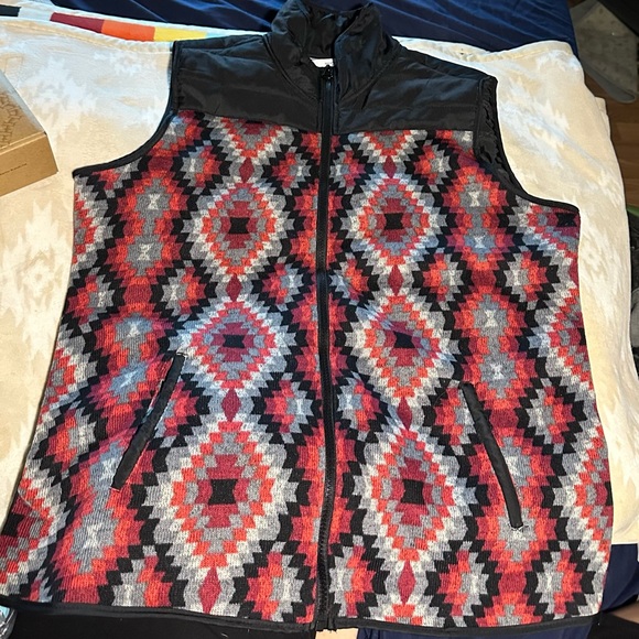 Jackets & Blazers - Women’s Large Geometric Patterned Vest